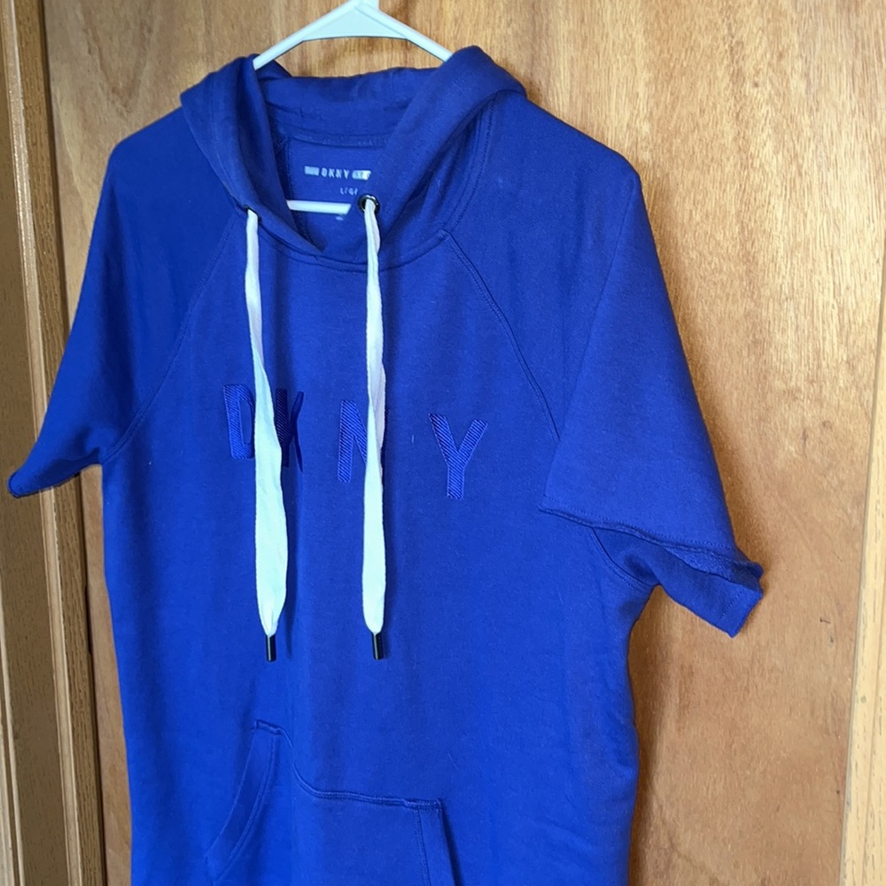 Dkny Sport Hooded Dress Sz Large